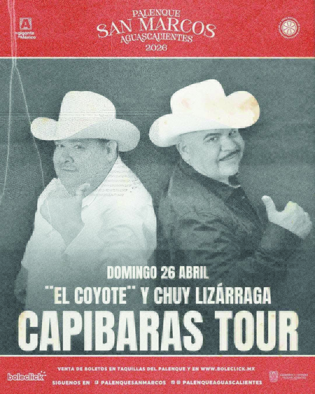 CAPIBARAS TOUR “EL COYOTE” Y CHUY LIZÁRAGA