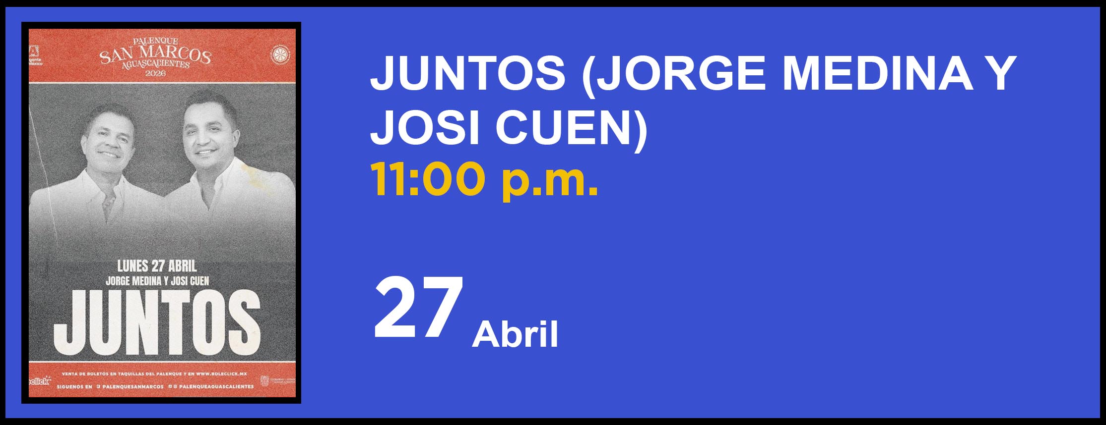 JUNTOS (JORGE MEDINA Y JOSI CUEN)