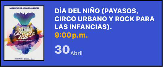 DÍA DEL NIÑO (PAYASOS, CIRCO URBANO Y ROCK PARA LAS INFANCIAS)