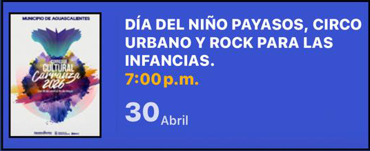 DÍA DEL NIÑO PAYASOS, CIRCO URBANO Y ROCK PARA LAS INFANCIAS