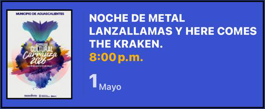 NOCHES DE METAL, LANZA LLAMAS Y HERE COME THE KRAKEN
