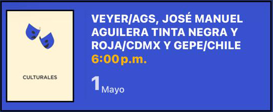 VEYER/AGS, JOSÉ MANUEL AGUILERA TINTA NEGRA Y ROJA/ CDMX Y GEPE/CHILE
